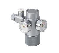 Aquarium CO2 Regulator, W21.8 Upper Opening Mini CO2 Pressure Gauge with Check Valve for Fish Tank Carbon Dioxide System