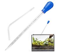 Aquarium Coral Fish Feeder, 25in Extra Long Turkey Baster with L-Shaped Extension, Waste Remover Water Changer for Aquatic Pet Care, Siphon Dropper Fish Tank Water Changer, Cleaning Tools Accessories