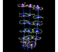Aquarium Coral Ornaments Silicone Decor Fish Tanks Glow Plant Decorations Artificial Realistic Reef Seaweed Aquarium Fish Tanks Decor Ornaments Reef Decorations Small Artificial Silicone Seaweed Plant