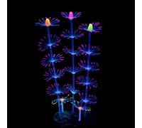 Aquarium Coral Ornaments Silicone Decor Fish Tanks Glow Plant Decorations Artificial Realistic Reef Seaweed Aquarium Fish Tanks Decor Ornaments Reef Decorations Small Artificial Silicone Seaweed Plant