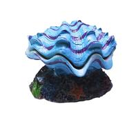 Aquarium Decoration, Realistic Shell Design,10x8cm, Fish Bowl Bubbling S Hell Rock, Shell Fishes Shrimp Hiding, Safe Non-To Xic Material, for Freshwater, Saltwater, Corner, Tanks, Home, Bedroom
