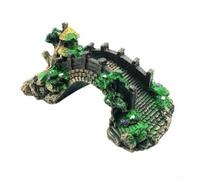 Aquarium Decoration Resin Bridge for Creating Natural-Looking Underwater Scenes with Hollow Passages for Fish Movement and Exploration (A)
