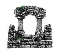 Aquarium Decoration Rock Caves,Vintage Resin Solid Roman Column Aquarium Decorations - Aquarium Landscape Fish Tank Desktop Ornament Castle Aquarium Landscape Fish Tank Ornament
