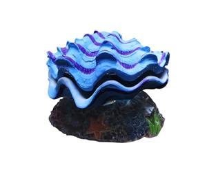Aquarium Decoration Shell Fish Tank Landscaping Decorative Ornaments Connected To The Water Pump Can Bubble Simulate The Shell Opening, Suitable For Fish And Shrimp Hiding House In FishTank Scene