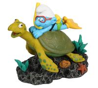 Aquarium decoration Smurfs underwater treasure chest Aqua Della