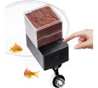 Aquarium Dispenser - Automated Feeding Schedule Device, Electronic Food Distribution System, Adjustable Outlet Volume Control, Releases Edibles at Pre Set Times, Aquatic Habitat Accessory