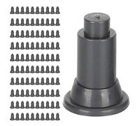 Aquarium Divider Support Feet | 100 Pcs PVC Fish Enclosure Partition Stands | Adjustable Height for Simple Maintenance/Steady Setup (Black)