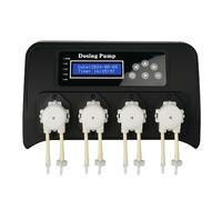 Aquarium Dosing Pump, 4-Channel Titration System with Precision Timer, Total Flow 280L/H, Ideal for Home Aquariums, Offices, and Classrooms