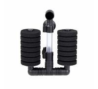 Aquarium Double Sponge Filter, Submersible Foam Filter Bio-Filtration System for Fry, Shrimp & Sensitive Species (7.5 * 4.8cm/2.95 * 1.89in)