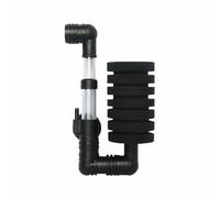 Aquarium Double Sponge Filter, Submersible Foam Filter Bio-Filtration System for Fry, Shrimp & Sensitive Species (14 * 4.8cm/5.51 * 1.89in)