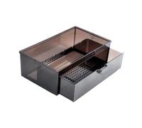 Aquarium External Filter Drawer Drip Tray Filtration Box Drip Water Flow Box Brown, 30x17x9.5cm