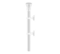 Aquarium Feeder Acrylic Transparent | Shrimp Feeding Tube for Fish Tank for Crayfish Snails Office Study Saltwater Freshwater Maintenance Care (20cm)