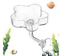 Aquarium Feeder | Flower Shaped Suction Cup Aquarium Feeding Tray - Fish Tank Food Tray,for Turtle Betta Tetra Shrimp Saltwater Freshwater Home