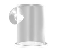 Aquarium Feeder For Fish Tank,Smooth Cylindrical Shape Dispensing Tool,Acrylic Anti-Drift Fixed Food Dispenser For Large And Small Aquariums