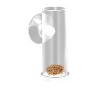 Aquarium Feeder For Fish Tank,Smooth Cylindrical Shape Dispensing Tool,Acrylic Anti-Drift Fixed Food Dispenser For Large And Small Aquariums