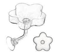 Aquarium Feeder,Suction Cup Flower Shaped Aquarium Feeder Bowl,Fish Tank Food Tray | for Turtle Betta Tetra Shrimp Saltwater Freshwater Home
