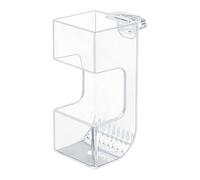 Aquarium Feeder - Transparent Aquarium Feeder Box | Food Dispenser to Prevent Sinking Dispersion | Top Grade Feeder Ring for Betta Shrimp Holidays 13 x 8.6 x 5.7 cm
