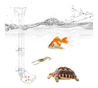 Aquarium Feeder Tube - Acrylic Feeding Channel, Submersible Meal Guide, Food Funnel | Live Aquatic Nutrition Control Device, Easy Clean Feeding Accessory Fish Shrimp Snail Habitat Routine
