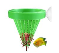 Aquarium Feeding Bowl, Suction Cup for Aquarium, Red Feeding Bowl, Fish Tank Feeding Bowl, Suitable for Table Top, Foyer, Entrance, Bedroom, Landscaping and