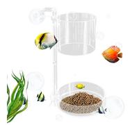 Aquarium Feeding Dish Floating and Sinking Modes | Fish Feeding Tray,Food Container for Small Space Home Workplace Living Room Hobbyists Enthusiasts Beginners