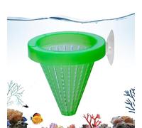 Aquarium Feeding Dish, Suction Cup Worm Bowl, Portable Fish Tank Cup with Strong Hold, Modern Aquatic Accessory with Clear Design, Home Landscaping Aid, Ideal for Living Room and Bedroom