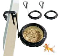 Aquarium Feeding Ring | 3 Pieces for Clip-on Non-Linting Floating Feeder Aquarium Feeding Ring | for Frameless Aquariums, , Turtles as well as Salt and Freshwater Aqua
