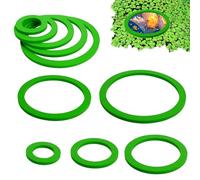 Aquarium Feeding Ring - Ten Pieces Fish Feeding Ring Plant Circle Disc | Floating Plant Corral Barrier, Betta Shrimp Fish Feeding Ring Basin Control