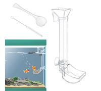 Aquarium Feeding Set | Clear Tray and Tube | Fish Tank and Shrimp Feeder Kit | Dish for Aquarium Fish