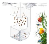Aquarium Feeding Tray | Transparent Sinking Food Holder - Fish Feeder with Anti-Dispersion | Accessory for Betta Vacanza Shrimp