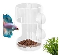 Aquarium Feeding Tube | Aquarium Tube Feeder Suction Cup Food Dispenser - Clear Shrimp Tray Feeding Supplies, Tank Accessories for Turtle Shrimp