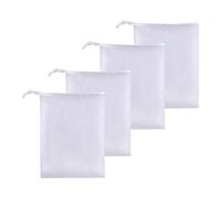 Aquarium Filter Bags Large - Reusable Fish Tank Filter Media Mesh Bags with Plastic Zipper (11.5 x 15.5 inch (6 Pack)) BAr425 (White, 8.5x5cm)