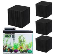 Aquarium Filter Cube, Reusable Activated Carbon Purifier, Strong Adsorption Water Clarifier for Fish Tanks, Ponds, Sturdy Filter Media Design, Aquarium Accessory with Easy Use, Trough Water Cleaning