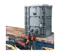 Aquarium Filter,External Aquarium Filter Kit - 3-Tier Pond & Fish Tank Water Cycle Filter System, Easy Assembly, Ideal for Clear Water & Healthy Fish, Pump & Filter Media Not Included