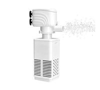 Aquarium Filter for 5-10 Gallon Tank - Ultra Quiet Submersible Filter Pump | 4W Small Internal Fish Tank Aerator with Built-in Oxygenation | Adjustable Water Circulation Waves Maker