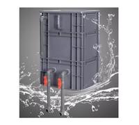 Aquarium Filter,Large Aquarium Filter Kit, Fish Tank & Pond Filter Box, Easy Assembly, No Pump & Media Included, 60x40x71cm, Gray Color, Ideal for Aquatic Environments