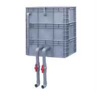 Aquarium Filter,Large Capacity Aquarium Filter for Fish Tanks, Ponds, Turtles & Tropical Fish - No Pump & Filter Media Included, Efficient Fish Turnover Box for Optimal Water Quality