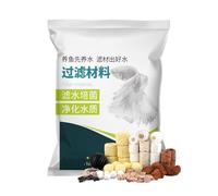 Aquarium Filter Media - 500g 12 in 1 Mineral Filter Rings | Organic Filter Material for Freshwater and Sea Aquarium Fish Fighting Fish Shrimp Coral Pond Filter PU