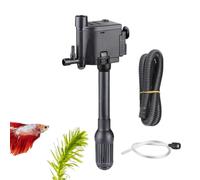 Aquarium Filter Pump - Submersible 4.5x2.8in Housing, Adjustable Stream Interface, Aquatic Life Maintenance Component, Biological Filtration Equipment | Water Circulator with Home Fish Tank Management