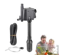 Aquarium Filter Pump - Submersible 4.5x2.8in Housing, Adjustable Stream Interface, Aquatic Life Maintenance Component, Biological Filtration Equipment | Water Circulator with Home Fish Tank Management