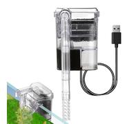 Aquarium Filter, Suspended Fish Tank Cleaner, 5.91x2.56x2.56 Inches Adjustable Flows with Quiet Motor, External Pump with Strong Filtration, Modern Compact Design, Home Accessories for Pet Clean Water