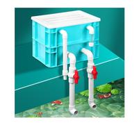 Aquarium Filters External Water Turnover Box, Multi-Tier External Aquarium Pond Filter Box Turnover Drip Blue Multiple Sizes Without Pump(11.81x7.87x9.45in/30x20x24CM)
