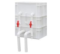 Aquarium Filters External Water Turnover Box, Pond And Aquarium External Filter Box Multi Tier No Filter Media Multicolor Multiple Sizes(White,11.81x7.87x14.57in/30x20x37CM)