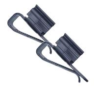 Aquarium Filtration Bucket Mounting Clip | Aquarium Water Pipe Fix Holder - Water Pipe Mounting Clip for Home Fish Tank, Turtle Tank (Black,2pcs)