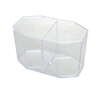 Aquarium Fish Breeder and Isolation Box, Multipurpose Transparent Octagonal, Safe Durable Plastic, 7.7x2.4x4.7 Inches for Breeding and Isolating Sick Fish
