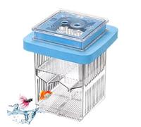 Aquarium Fish Breeder Box - 3.74x3.74x3.74 inches Floating Guppy Hatchery Incubator, Fish Tank Divider | Acclimation Case Mother Incubator, Shrimp Guppy Breeding, Floating Breeding Box
