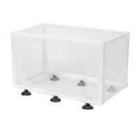 Aquarium Fish Breeder Box Isolation Hatchery Incubator 26.2 x 15 x 15cm with Suction Cup - Ensures Safe Fry Rearing, Detachable Frame & Locking Feet, Ideal for Tropical, Marine (Large Size 1.69 X