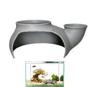 Aquarium Fish Cave | 3D Reproduction Shelter for Breeding, Underwater Tunnel, Hiding Place for Betta, Guppy, Cory, Small Cichlid, Catfish, Reptiles and Hermit Crabs in