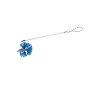 Aquarium Fish Enrichment Wand with Clear Rod and Suspended Betta Ornament, 19cm / 7.5inch Tool for Aquarium Interaction Fish Teaser Stick Ornamental Wand Enrichment Rod Suspended Ornament Display Cue
