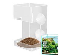 Aquarium Fish Feeder Feeding Supplies Clear Food Holder Prevent Food