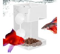 Aquarium Fish Feeder Feeding Supplies Clear Food Holder Prevent Food